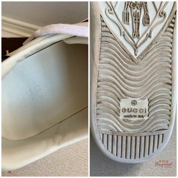 🛑SOLD🛑Authentic GUCCI Men's Ace Leather Sneakers - Picture 6 of 13